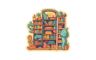 Librarian Sticker PNG
