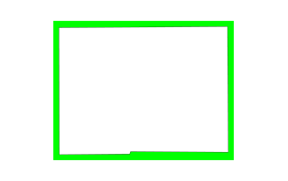Lime Border Frame PNG