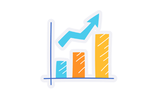 Line Chart Free Sticker PNG