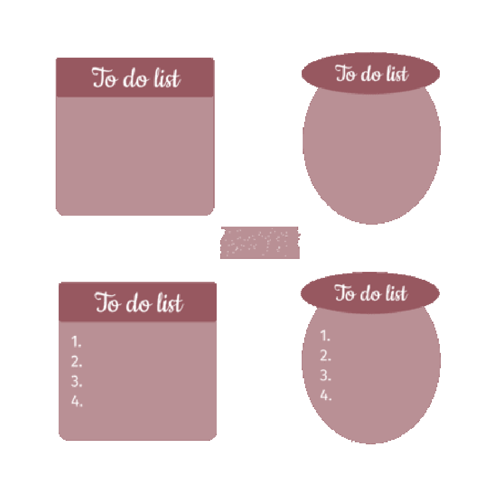 List Sticker Photo Transparent Clipart