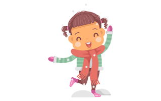 Little Girl Sticker PNG