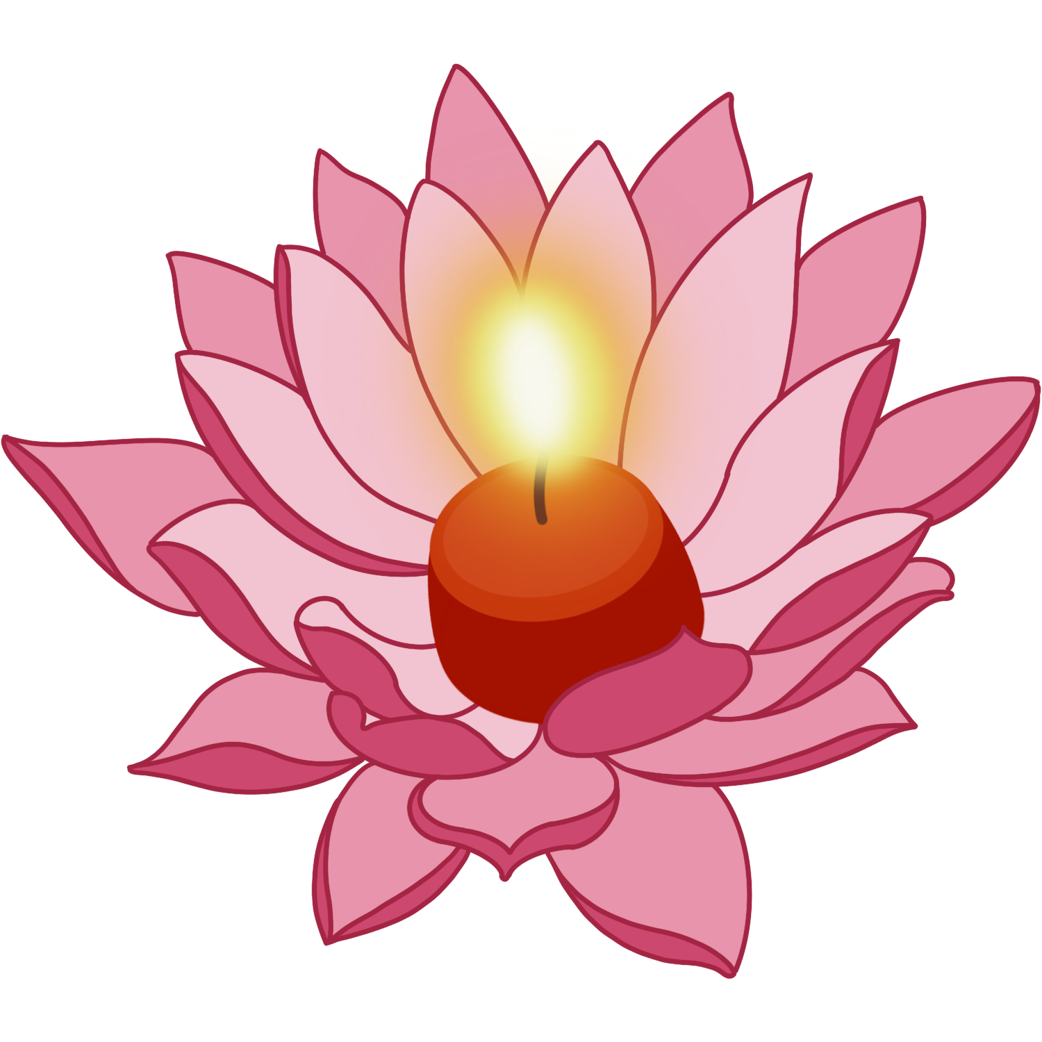 Lotus Candle Transparent Gallery