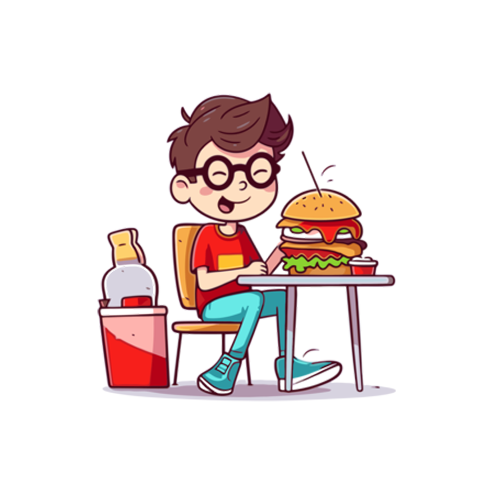 Lunch Break Free Sticker Transparent Image