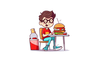 Lunch Break Free Sticker PNG