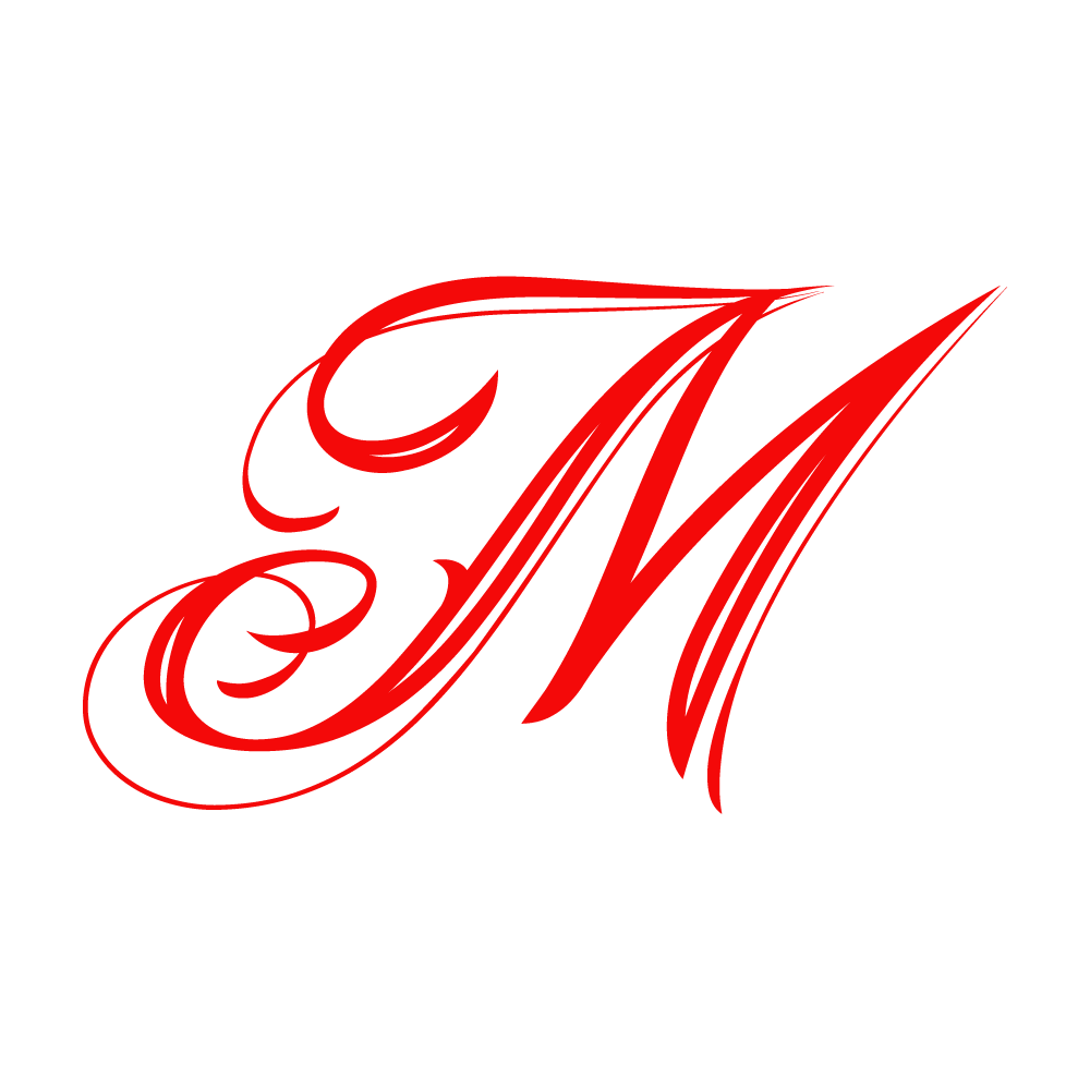 M Alphabet Red Transparent Clipart