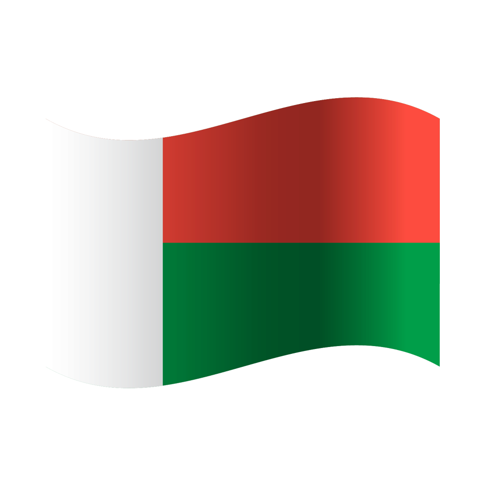 Madagascar Flag Transparent Clipart