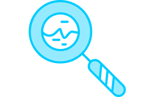 Magnification Lens Free Sticker PNG
