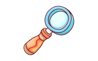 Magnification Lens Sticker PNG