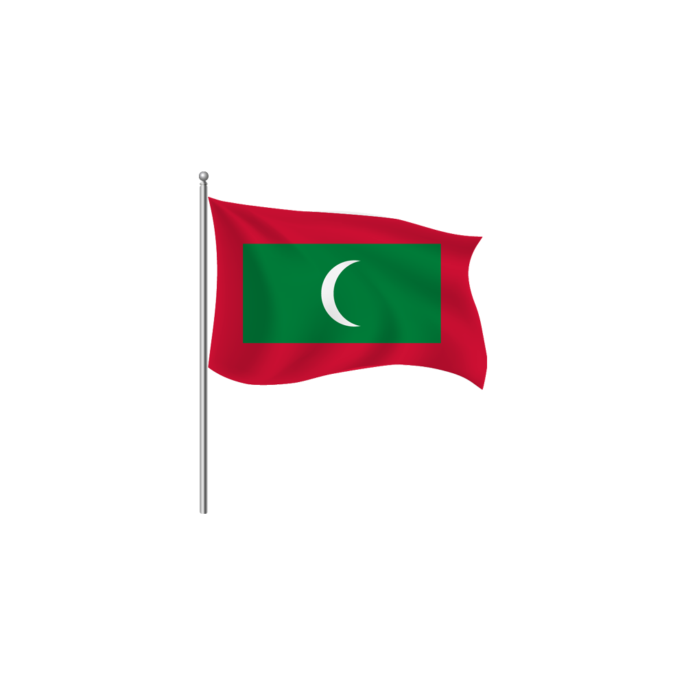 Maldives Flag Transparent Clipart