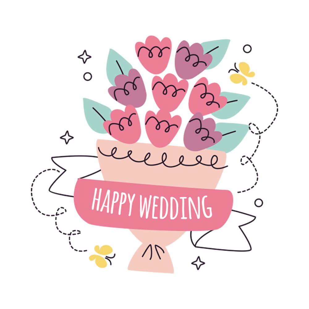 Marriage Free Sticker Transparent Image