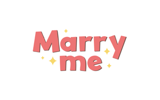 Marry Me Free Sticker PNG