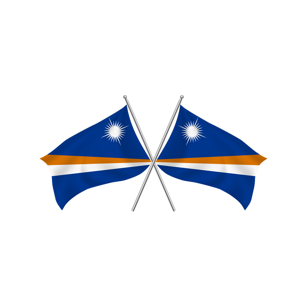 Marshall Islands Flag Transparent Image
