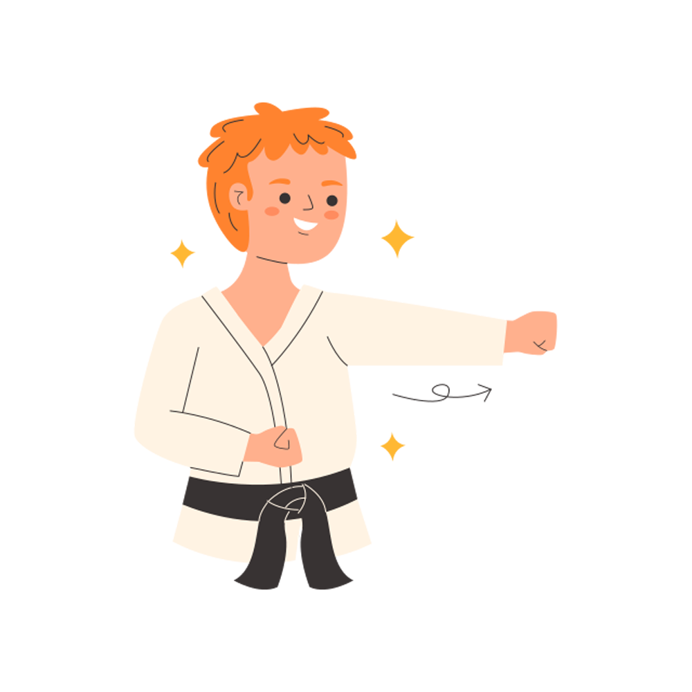 Martial Arts Sticker Transparent Clipart