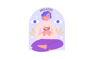 Meditating Free Sticker PNG