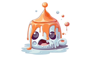 Melting Free Sticker PNG