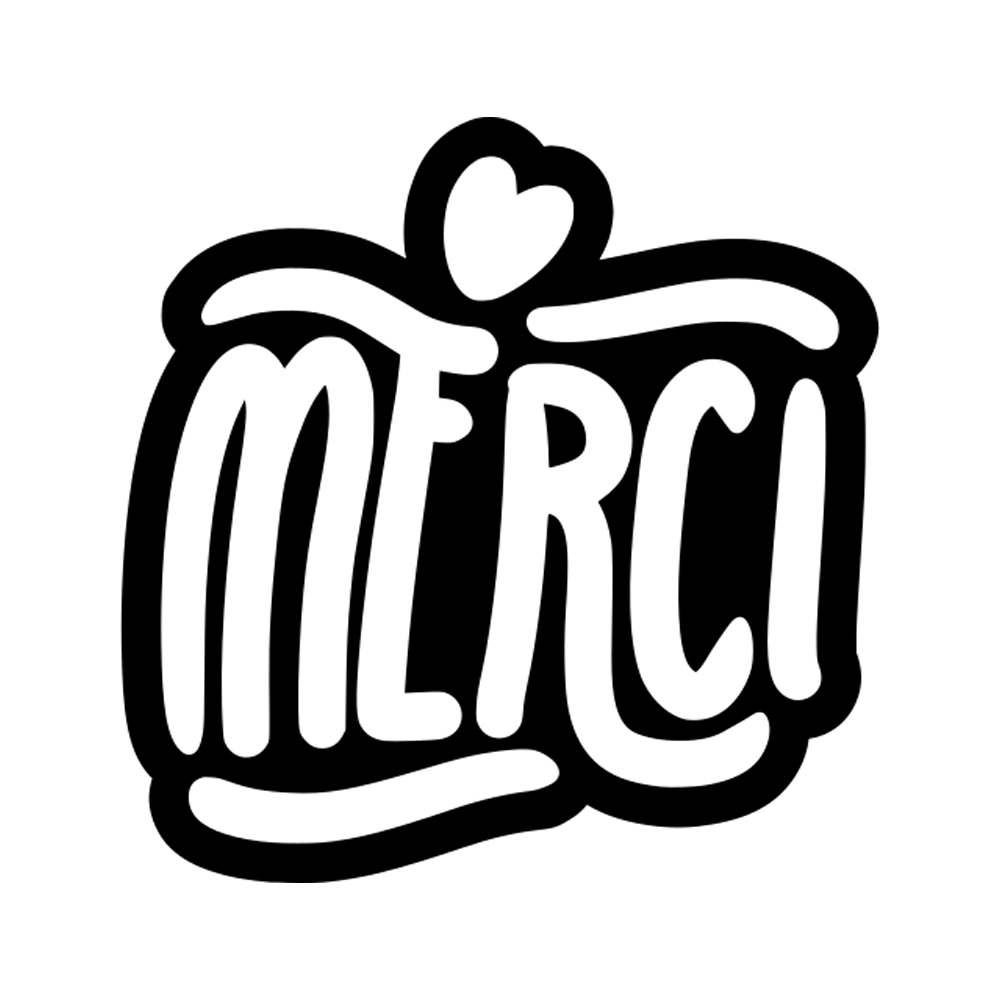 Merci Sticker Transparent Image