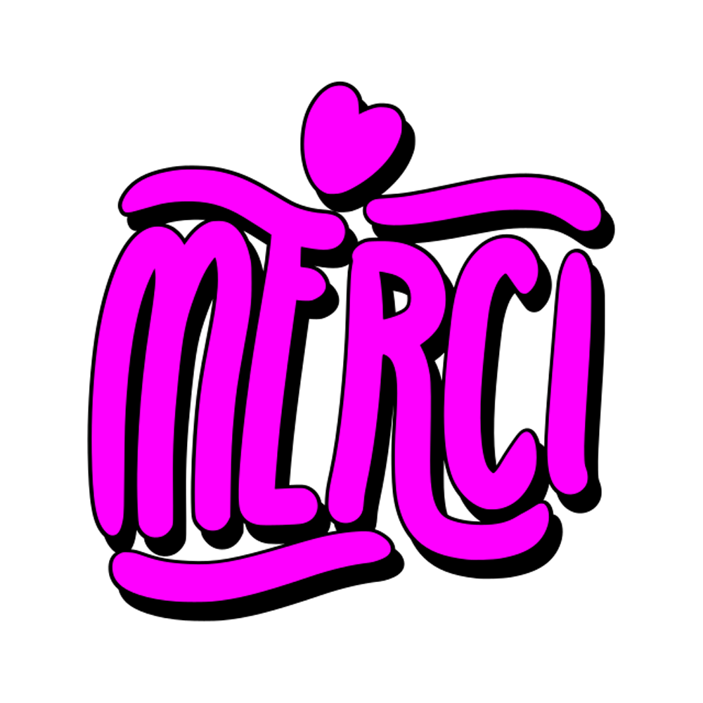 Merci Sticker Transparent Picture
