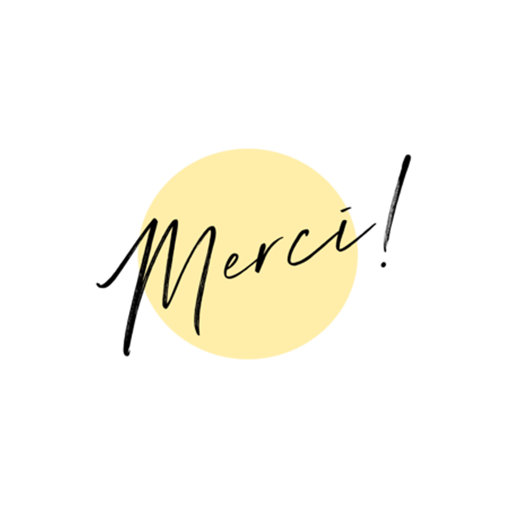 Merci Sticker Transparent Clipart