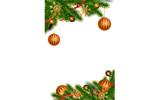 Merry Chirstmas Frame PNG