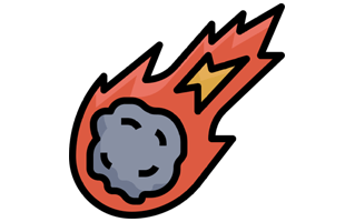 Meteor Sticker PNG