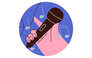 Microphone Free Sticker PNG