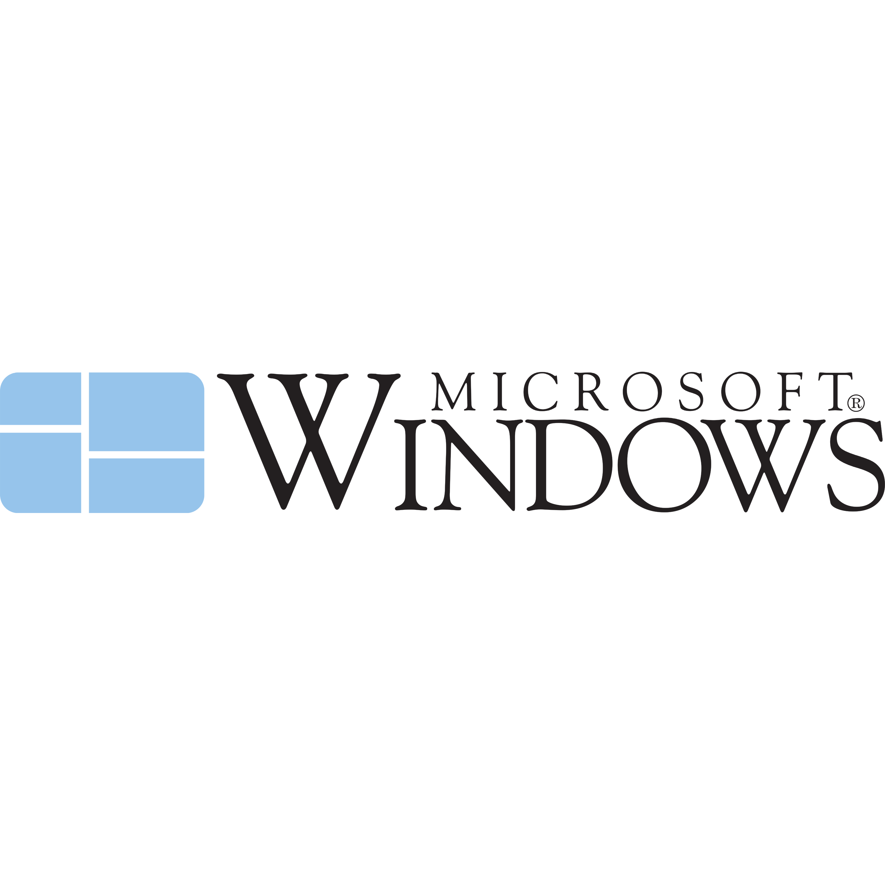 Microsoft Windows 1985 Logo Transparent Image