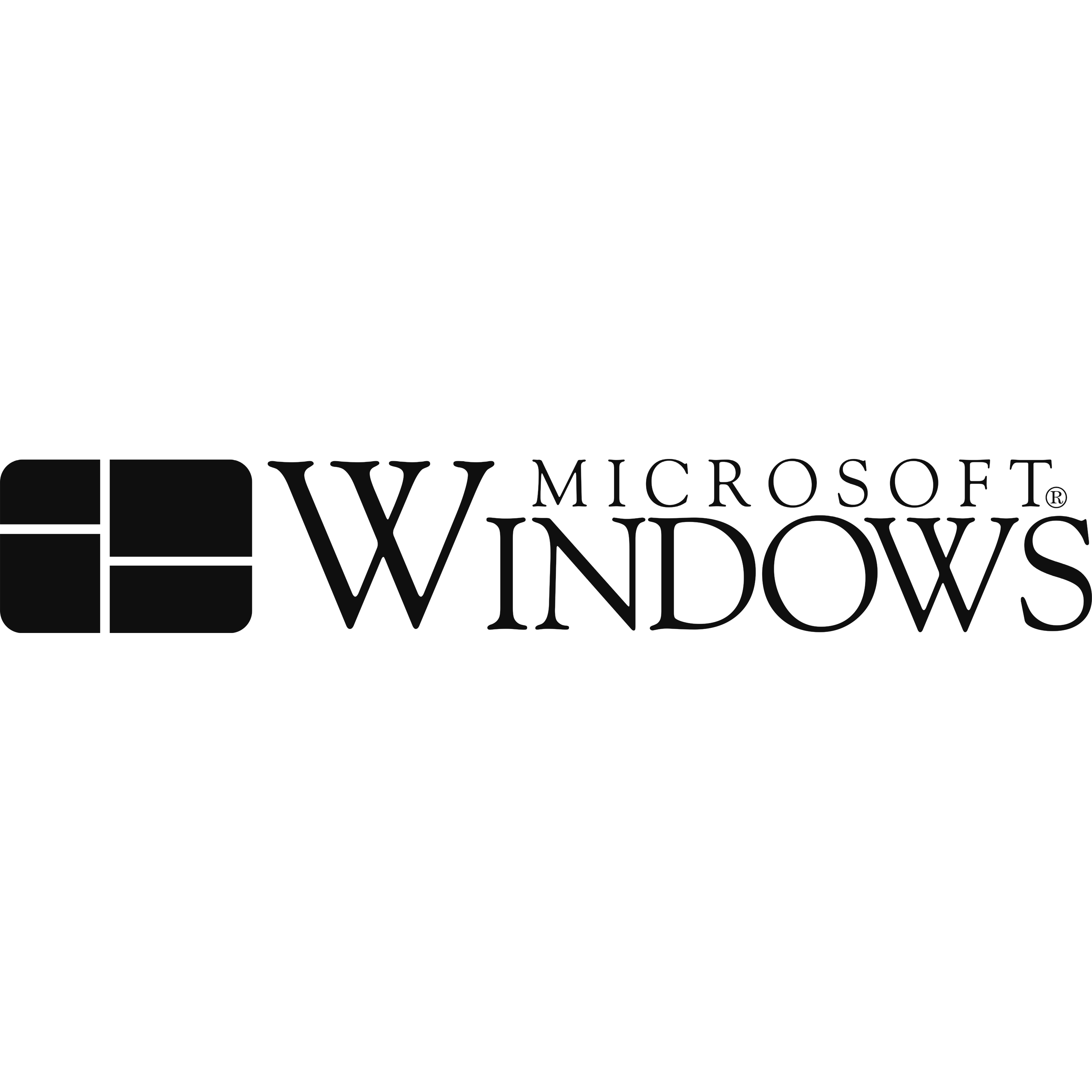 Microsoft Windows 1985 Logo Transparent Photo