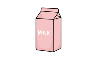 Milk Carton Free Sticker PNG