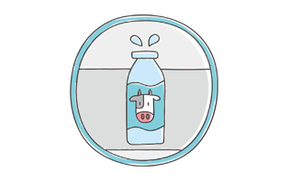 Milk Sticker PNG