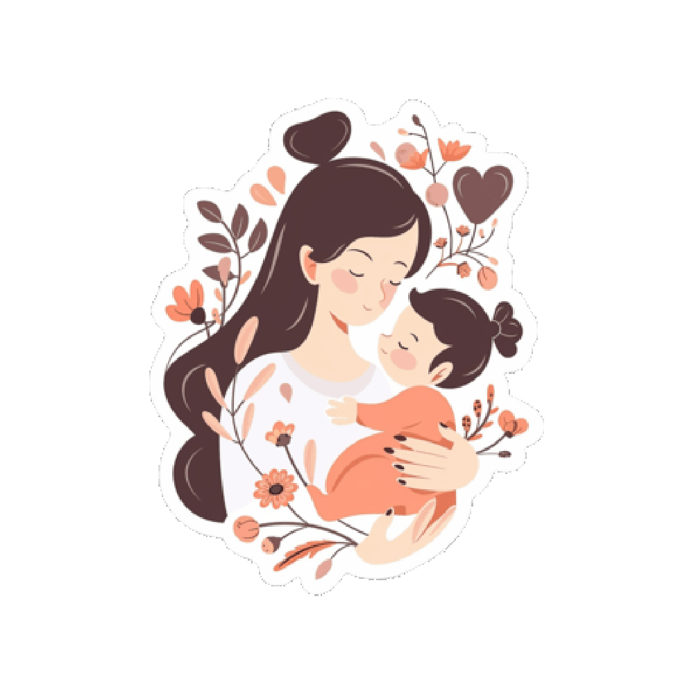 Mom Sticker Transparent Clipart