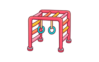 Monkey Bars Sticker PNG