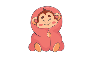 Monkey Free Sticker PNG