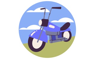Motorcycle Sticker PNG