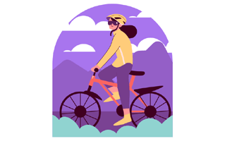 Mountain Bike Sticker PNG