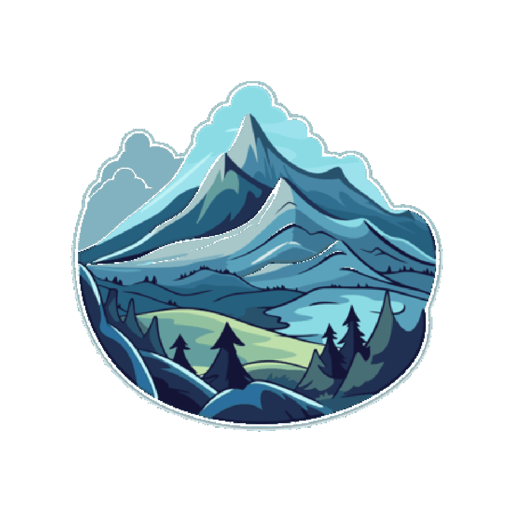 Mountains Free Sticker Transparent Image