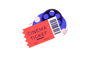 Movie Ticket Free Sticker PNG
