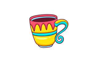 Mug Sticker PNG