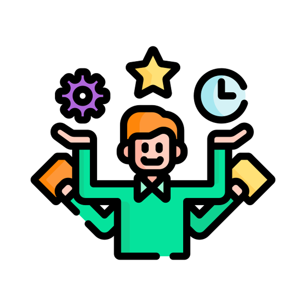 Multitasking Free Sticker Transparent Clipart