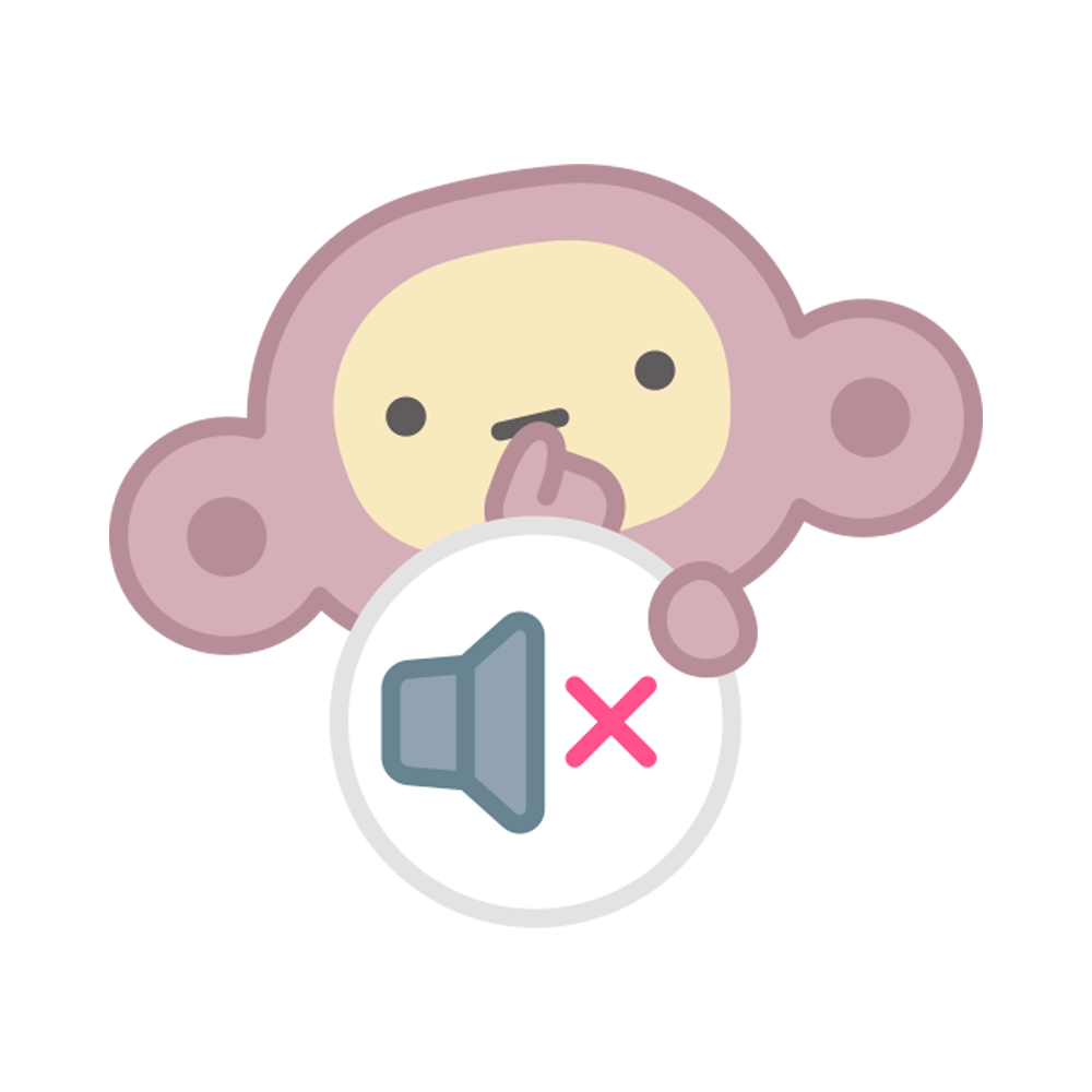 Mute Free Sticker Transparent Photo