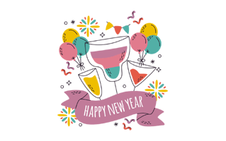 New Years Eve Sticker PNG