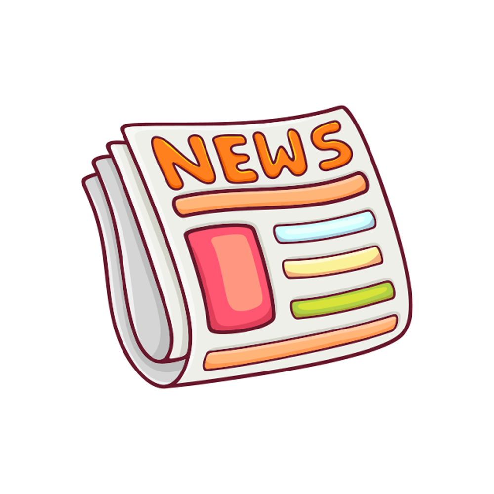 Newspapers Free Sticker Transparent Image