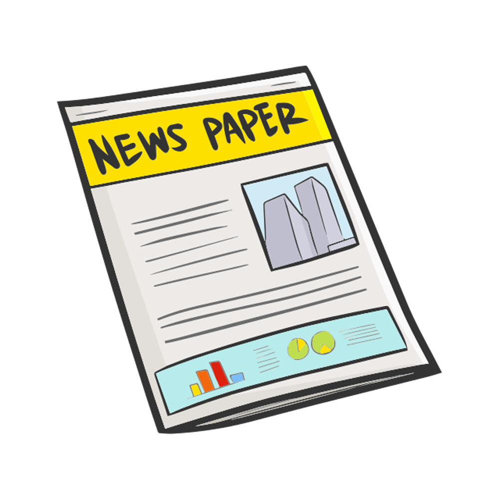 Newspapers Free Sticker Transparent Photo