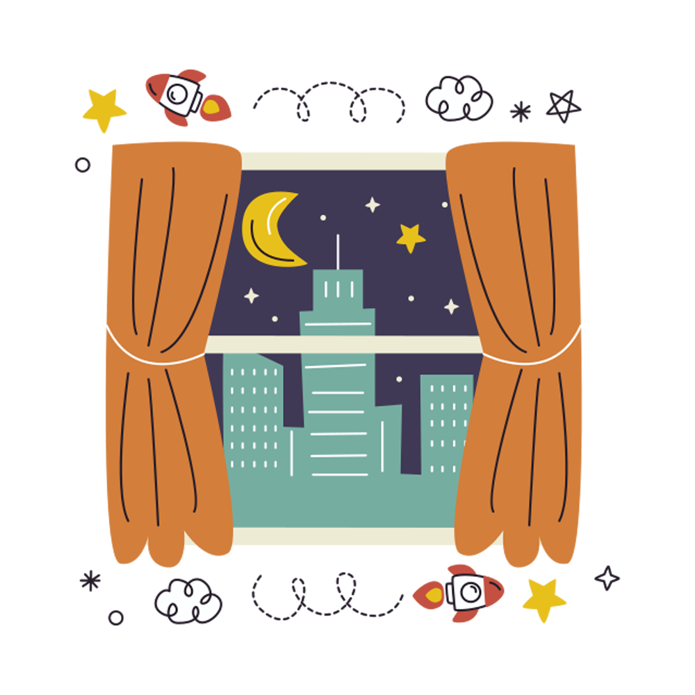 Night Time Sticker Transparent Image