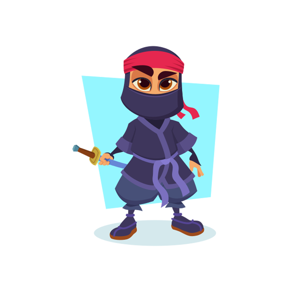Ninja Free Sticker Transparent Image