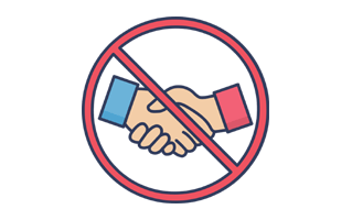 No Handshake Sticker PNG