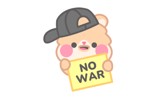 No War Free Sticker PNG
