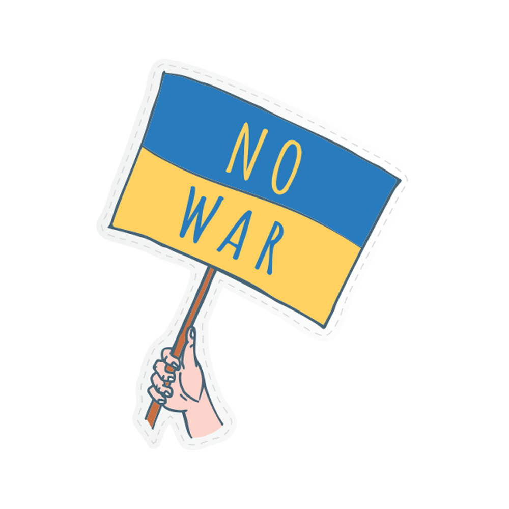 No War Sticker Transparent Image