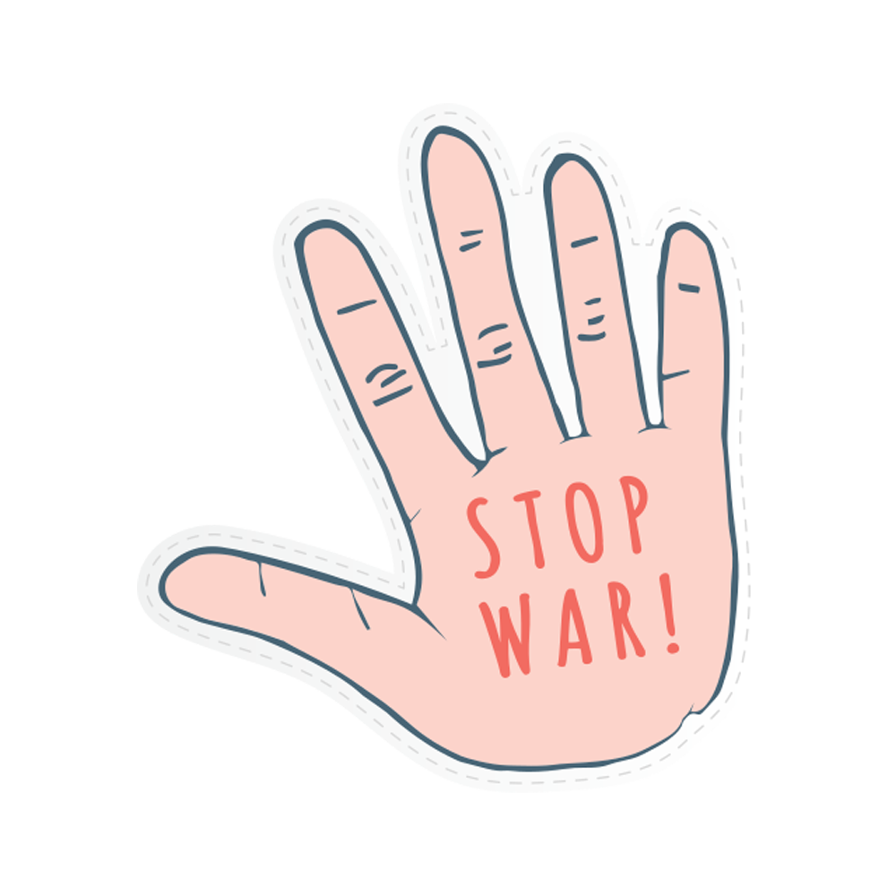 No War Sticker Transparent Photo