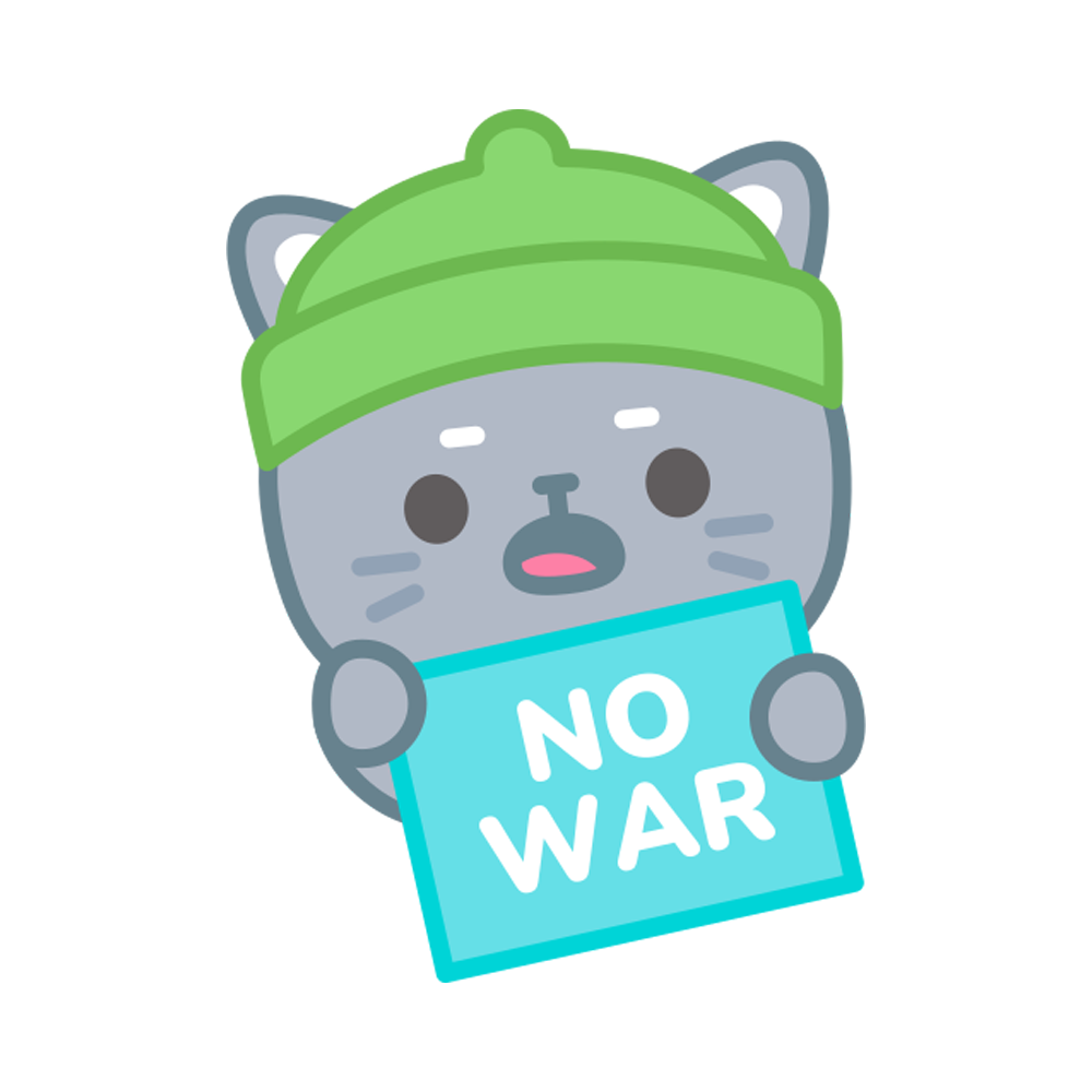 No War Sticker Transparent Gallery