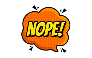 Nope Sticker PNG